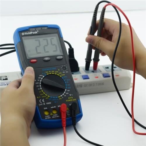 HoldPeak HP890CN Digital Multimeter DC AC Voltage Current Meter Temperature Meaurement Auto Range HP-890CN