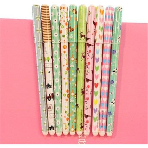 DL South Korean stationery wholesale ten pen 10 pens Stationery for office supplies students Stationery for office supplies