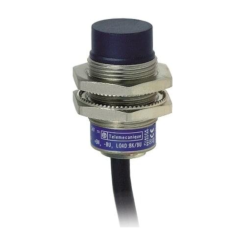 XS2N18NC410 Inductive sensor XS2 M18 - L37mm - brass - Sn8mm - 12..24VDC - cable 2m