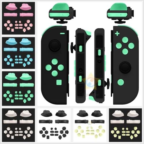 1Set Full Set ABXY Direction Keys SR SL L R ZR ZL Trigger Key Buttons Set for Nintendo Switch NS NX JoyCons High Quality