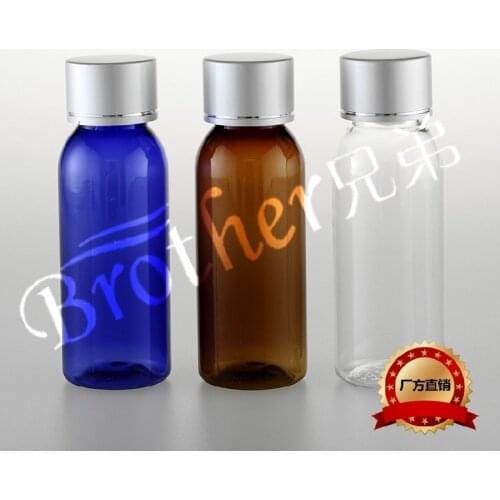 30ml Round Shoulder Bottle Long Electro Anodized Cap Cola Cover Upscale Cosmetic Bottle 20pcs/lot