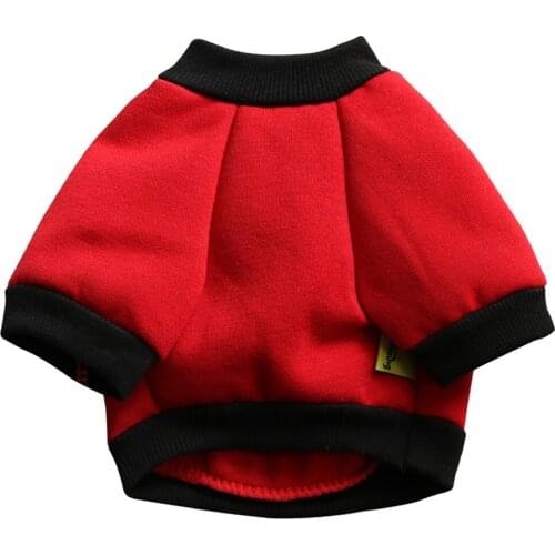 Cute English Letter Print Small Dog Sweatshirt Warm Fleece Puppy Cat Pullover Chihuahua Shih Pet Clothes