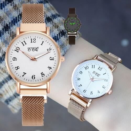 Fashion Luxury Women For Watch 2020 New Top Brand Quartz Watches Casual Rose Gold Female Magnet Student Clock Relogios Femininos