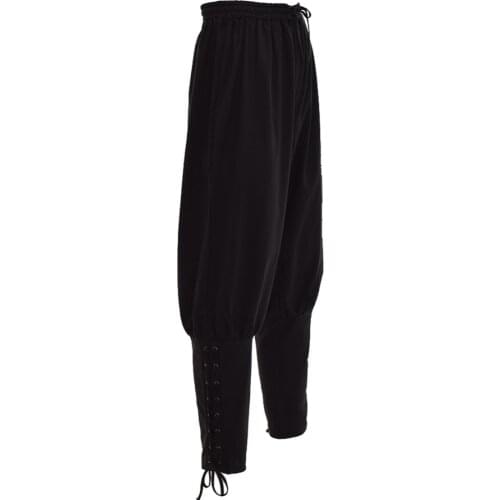 Pirate Pants for Men Renaissance Medieval Viking Cosplay Trousers Gothic Costume