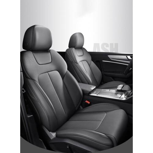 Custom car seat cover set leather for auto A1 A3 A4 A5 A6 A7 A8 Q2 Q5 Q7 R8 S4 TT car decoration seat protector accessories