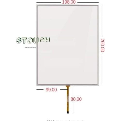 New 198*260 12 inch POS touch screen computer machine silver ticket machine medical equipment 12.1 inch four wire resistance