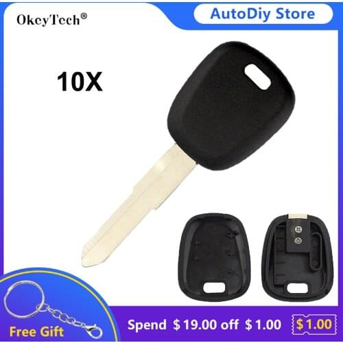 OkeyTech 10PCS High Quality Transponder Car Key Shell Cover Replacement For Suzuki Swift Liana Vitara Key Fob Uncut HU133R Blade