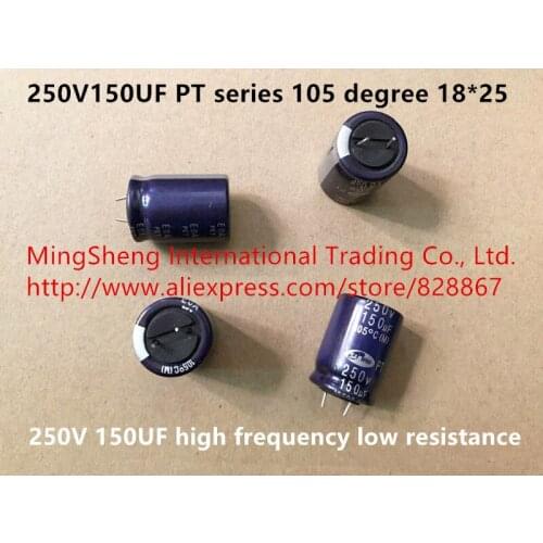 Original new 100% 18*25 250V150UF PT series 105 degree 250V 150UF high frequency low resistance (Inductor)