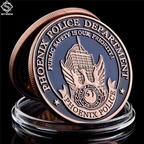 USA Saint Michael Phoenix Police Department Bronze Token Coin Challenge USA Collectibles