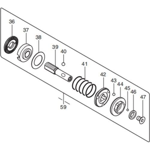 Clutch assembly for MAKITA BFL402FZ 125397-7