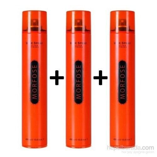 Morfose Ultra 400Ml Hard Hair Spray 3 Pcs