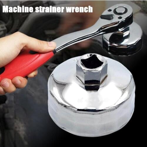 Steel Machine Filter Wrench Cap Oil Filter Wrench Stainless Steel Filter Oil Cap Wrench Machine Strainer Wrench Car Accessories