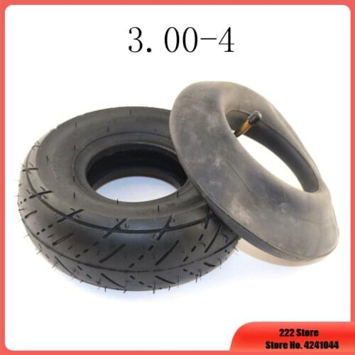 High quality tyre 3.00-4 (10"x3", 260x85) Knobby Scooter, ATV and Go Kart Electric scooter DIY Tire and Tube Set