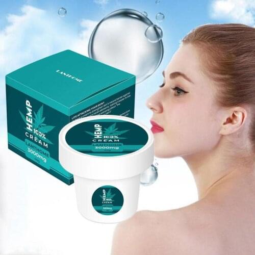 100% Organic Hemp Seed Oil Extract Cream Nourishing Firming Skin Moisturizing Wrinkle Removal Skin Care Beauty Tools 3000mg New