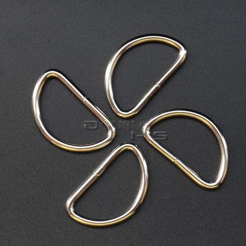 1000pcs/lot 1"(25mm) Nickel Plated D Ring Semi Ring Ribbon Clasp Knapsack Belt Buckle