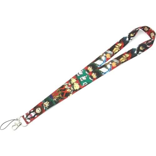 2020 Anime My Hero Academia Keychain Lanyard ID Badge Holder Cosplay Accessories All Might Bakugou Katsuki Todoroki Shoto