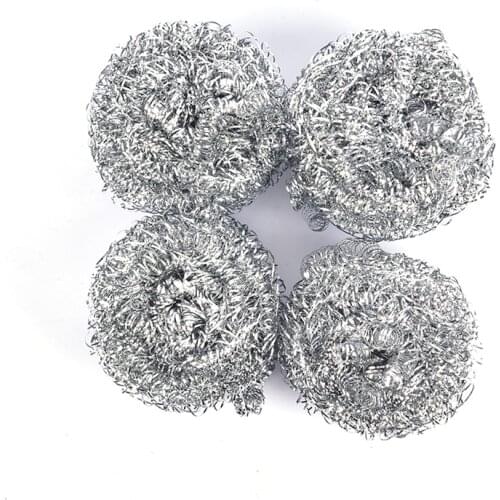 4/6PCS Utility Stainless Steel Wire Ball Brush Cleaning Brush Kitchen Pot Tableware Cleaner Scrub Rust Remover Dish Strong Tools