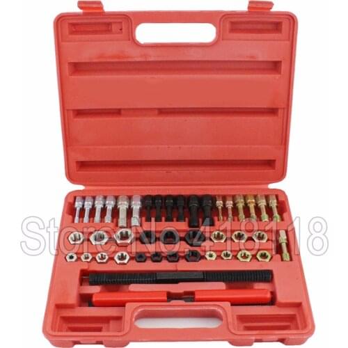 42PC UNF UNC METRIC RETHREAD BOLT KIT THREAD FILE REPAIR TAP TOOL RESTORER KIT