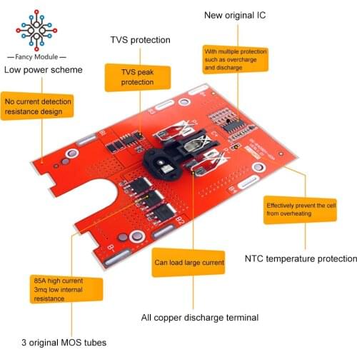 5S 18V 21V 65A BMS 18650 Lipo Battery Screwdriver Charger Protection Board For Angle Grinder/Electric Drill/Wrench /Hammer