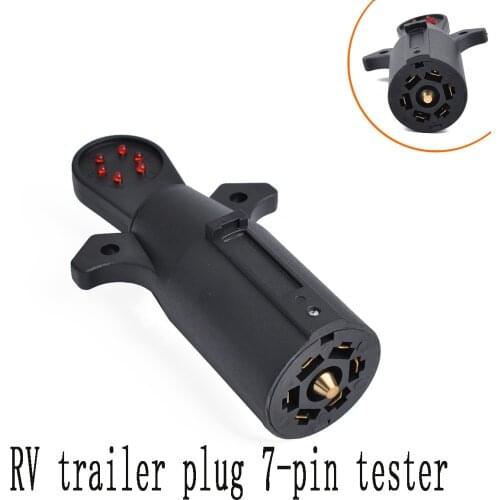 American Standard 7-pin RV Trailer Plug Signal Tester 7 Way Tester Signal Tester Rv Motorhome