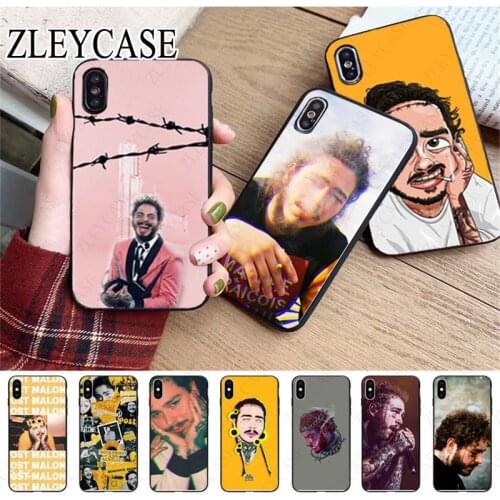 Post Malone Pattern TPU Soft Phone Cell Case For iphone x xs 12pro max 5s 6splus 7 8plus SE 2020 xr xsmax 11pro cover