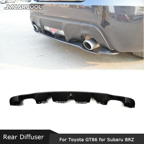 Carbon fiber Rear Diffuser Lip Spoiler For Toyota GT86 For Subaru BRZ J Style 2014-2016
