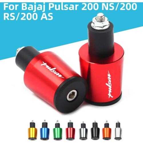 For Bajaj Pulsar 200 NS/200 RS/200 AS 7/8" 22mm Motorcycle Accessories CNC Aluminum Handlebar Grip End Plug Handle Bar End Cap