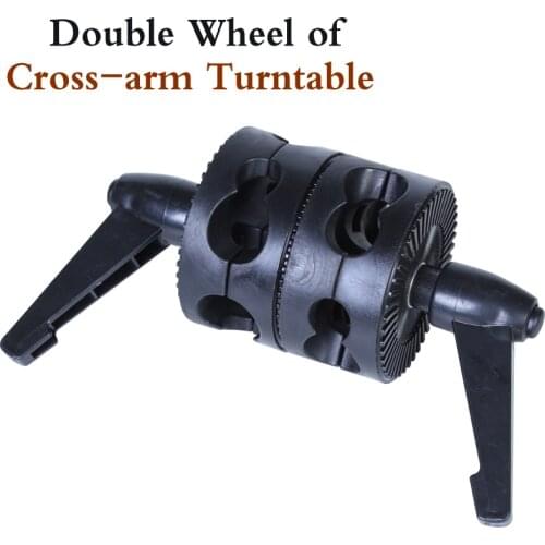 Photo Studio NEW PHOTOGRAPHIC EQUIPMENT Double wheel of cross-arm turntable