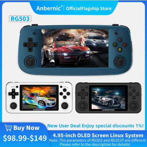 NEW RG351P ANBERNIC Retro Game Console RK3326 Linux System PC Shell PS1 Game Player Portable Pocket RG351 Handheld Game Console