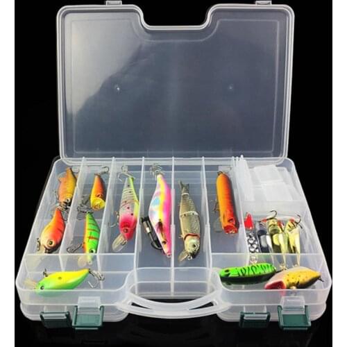 Fishing Lure Box Double Sided Tackle Box Fishing Lure Egi Squid Jig Pesca Accessories Bait Fishing Tackle Storage Case Container