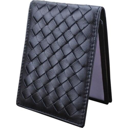 Hot-selling sheepskin woven drivers license leather case leather motor vehicle driving license cover