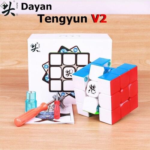 Dayan tengyun V2 M 3x3x3 Magnetic Magic Speed Cube Professional Stickerless Magnets Puzzle Educational Cubes Toys Tengyun V2M