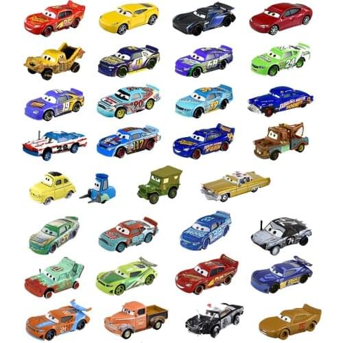 1:55 Disney Pixar Cars 3 2 New Roles Storm Jackson Lighting McQueen Miss Fritter Cruz Ramirez Metal Car Toys Boy Birthdays Gift