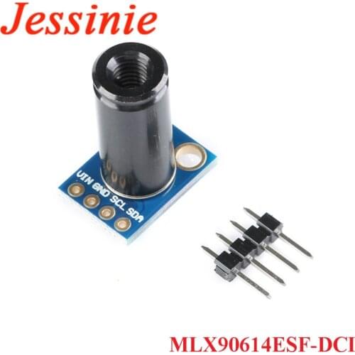 GY-906 MLX90614 MLX90614ESF-DCI Sensor Module GY-906-DCI High Precision Infrared Temperature Measurement Sensor IIC PWM 3.3-5V