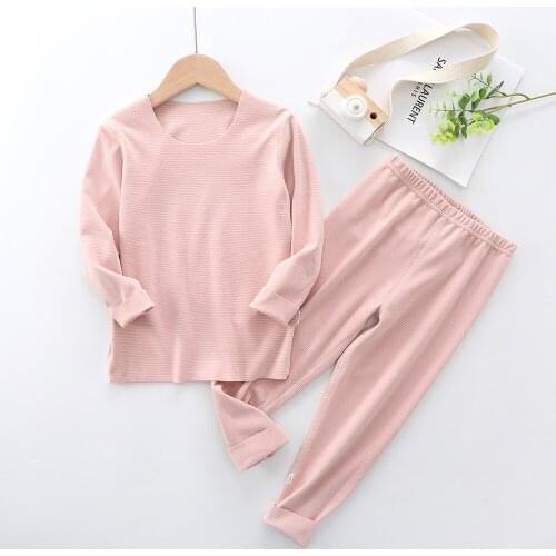 New Winter Sleepwear For Baby Kids Full Sleeve Pijamas Infantil 100% Cotton Autumn Kids Pajamas Set Boys Girls Clothes 6 10 12Y