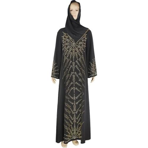 Ramadan Eid Abaya Dubai Muslim Dress With hijabs Islam Plus Size Clothing Abaya Womens Robe Femme Kaftan Vestidos Largos F2832