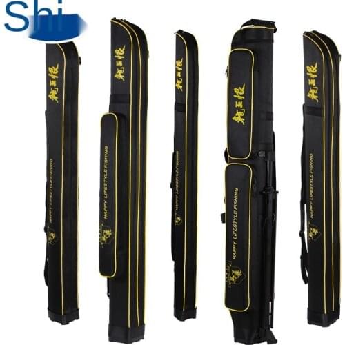 Fishing gear bag rod bag thickened rod bag large capacity portable fishing gear bag double-layer waterproof Backpack