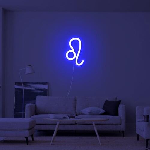Leo Led Neon Signs Drop Shipping Personalized Logo Customized Letter Custom Light for Wedding Home Decor Bar Hotel
