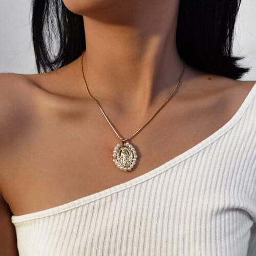 UDDEIN New Simple Simulated Pearl Pendant Choker Necklace for Women Trendy Statement Necklace Collar Party Jewelry Gifts