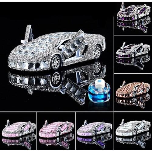 Car Decoration Ornaments Car Cute Car Shape Model Creative Diamond Car Perfume Auto Air Freshener
