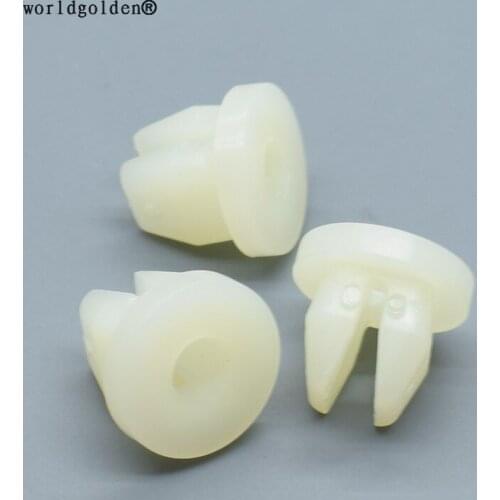 Worldgolden 100pcs plastic clip Instrument Panel Beam Nut for Toyota Hiace Joylong#90189-05005
