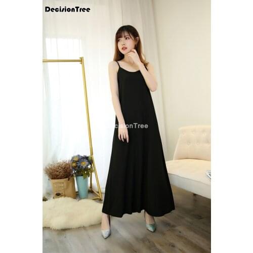 2021 full slip dress female loose lace patchwork long petticoat underdress sexy underdress solid petticoat bodycon camisole