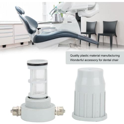 1Pc Dental Hospital Dedicated Dental Water Filter Valve Quality Plastic Filter Dental Care Dental Accessory With 2Pcs Connectors