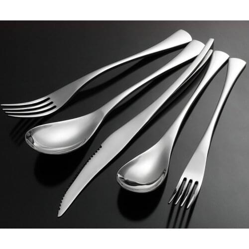 2/3/4/5pcs Cutlery Set Stainless Steel Western Tableware Classic Dinner Set Knife Fork Restaurant Dining