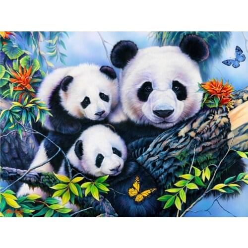5D Diy Diamond Painting Panda China National Treasure Rhinestone Embroidery Cross Ctitch Kits Mosaic Gifts Home Decoration