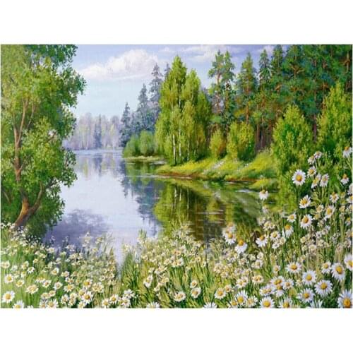 5D DIY Diamond Painting Nature Scenery Diamond Embroidery Cross Stitch Needlework Rhinestone Mosaic Home Decor Handmade Gift