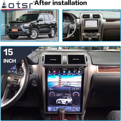 Tesla Style Android 9.0 4G 64GB PX6 Car Radio Audio GPS Navigation For Lexus GX460 GX400 2010-2016 Auto Stereo Head Unit DSP HD