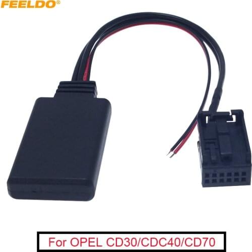 FEELDO Car Audio Wireless Bluetooth Receiver Aux Adapter for OPEL CD30/CDC40/CD70/DVD90 Radio Stereo Input 12Pin Connector