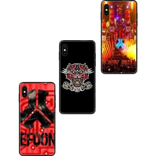 Black Soft Personalized Pattern Defqon 1 For Galaxy Note 4 8 9 10 20 Plus Pro J6 J600 J7 J730 J8 J810 M30s M80s 2017 2018 Deals