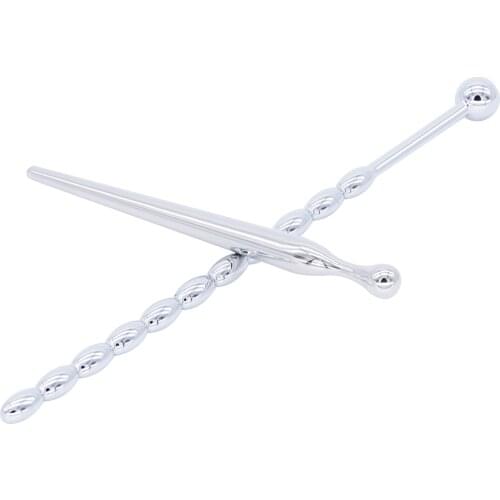 DOMI 2pcs Stainless Steel Catheter Sounds Small Urethral Penis Masturbators Plug Men Sex Toys